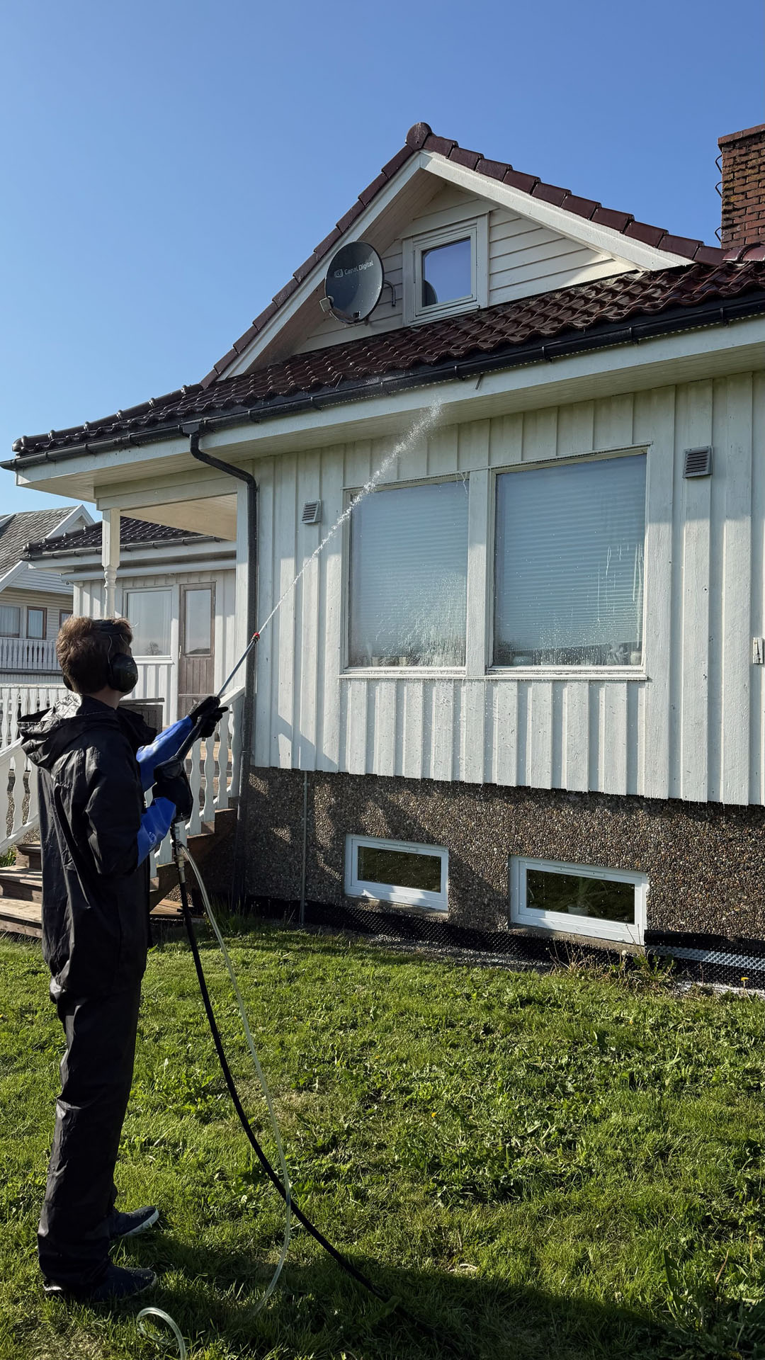 Fasadevask av enebolig, i Sandnes og omegn